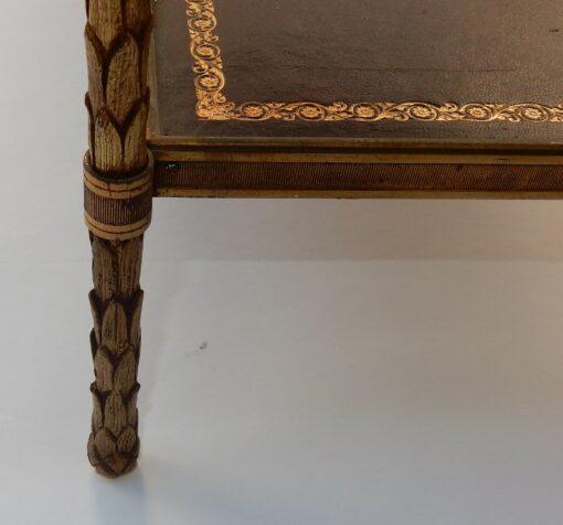 1950/70' Pair End of Sofa Style Maison Bagués Brass And palm Tree Deco 64 X 36 cm - Image 7