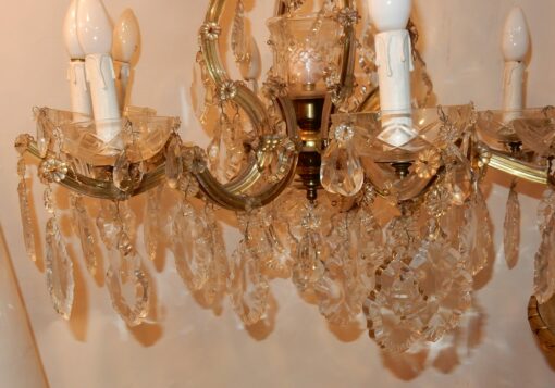 1920/40' Cage Crystal Marie Thérèse Chandelier - Image 8