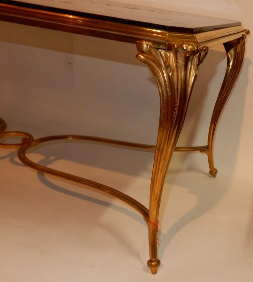 1940/50 Coffee Table Chinese Lacquer Tray Maison Baguès in Gilted Bronze Deco - Image 6