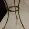 1970/80' Paire de Guéridons Ou Similaires Bronze Doré Et Argenté Style Maison Charles – Image 7