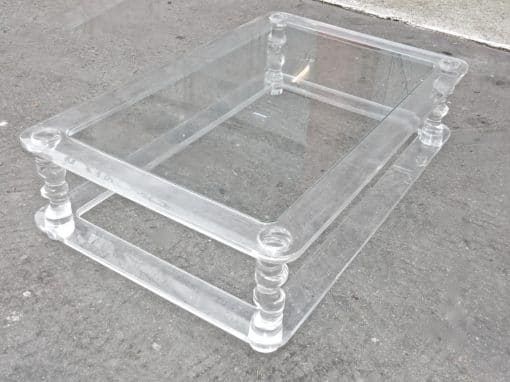 1970' Coffee Table In Lucite ROMÉO  0m90X1m80 Model "MIRAGE" - Image 8