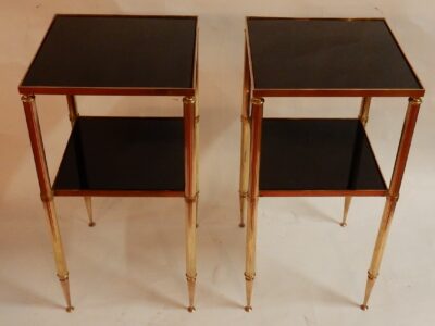 1950/70'  Pair of End of Sofa in the Style of Maison Bagués 31 X 31  cm