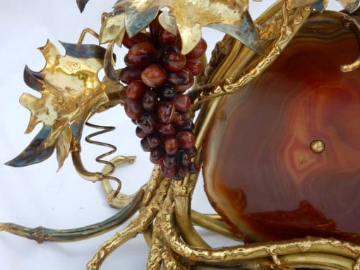 1970' Lamp With Bunch Of Grapes FERNANDEZ or DUVAL BRASSEUR For HONORE PARIS Or Isabelle Faure - Image 6