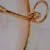 1970/80 Pedestal Pair in Gilt Bronze with Top in Glass Maison Charles Diam 65 - Image 6