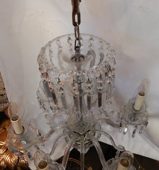 1920/40' Bohemian Or Baccarat  Crystal Chandelier 6 Arms - Image 5