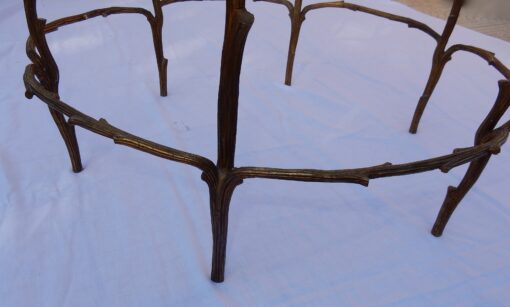 1950 'Living Room Table Gilt Bronze Decor Plant Style Maison Charles - Image 3