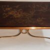 1940/50 Table Basse Plateau Laque de Chine  Maison Baguès en Bronze Doré