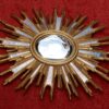 1970' Ovale Convex Mirror Gilded Resin 85 x 67 cm - Image 4