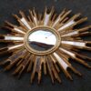 1970' Ovale Convex Mirror Gilded Resin 85 x 67 cm - Image 2