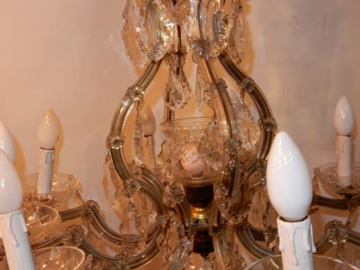 1920/40' Cage Crystal Marie Thérèse Chandelier - Image 3