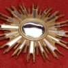 1970' Ovale Convex Mirror Gilded Resin 85 x 67 cm - Image 3