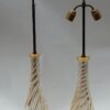 1950/70  Pair of Lamps in Murano Glass With Gold Inside Seguso Di Murano Signed - Image 7