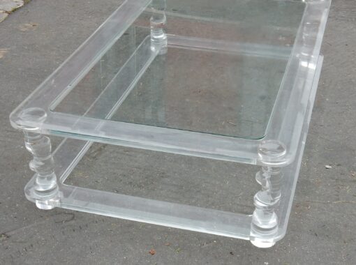1970' Coffee Table In Lucite ROMÉO  0m90X1m80 Model "MIRAGE" - Image 4