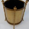 1970' Corbeille A Papier Montants Palmiers en Bronze Doré Style Maison Charles – Image 8