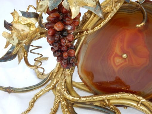 1970' Lamp With Bunch Of Grapes FERNANDEZ or DUVAL BRASSEUR For HONORE PARIS Or Isabelle Faure - Image 2