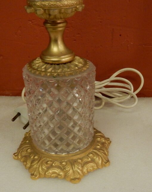 1970 'Pair Of Lamps In Glass Or Crystal And Gilt Bronze - Image 2
