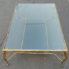 1950/70' Table Basse en Bronze Aux Cygnes et Ses 6 Bouts de canapés 145 x 94 cm – Image 4