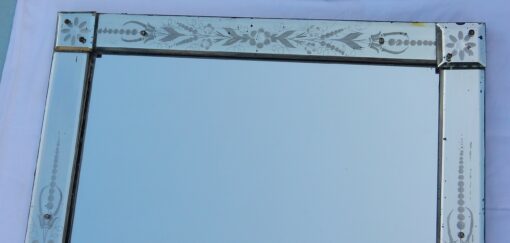 1950 'Venice mirror with Flowers 125  X 66 cm - Image 5