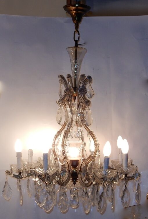 1920/40' Cage Crystal Marie Thérèse Chandelier - Image 2