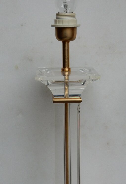 1970' Pair of Lamps in Lucite Columns Deco - Image 8