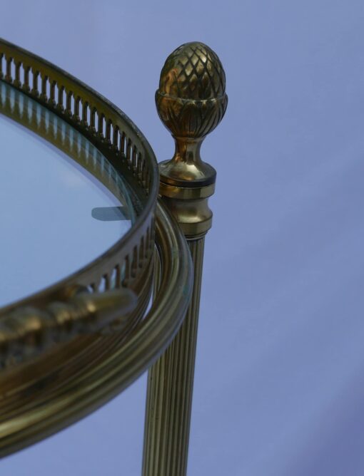 1970 ' Rolling Bar in Bronze and Gold Brass Maison Bagués - Image 3