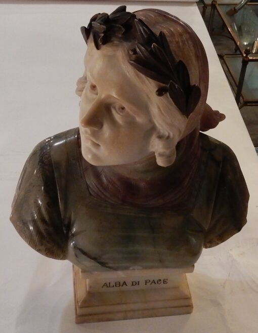 1900' Bust Alabaster  Alba Di Pace - Image 2