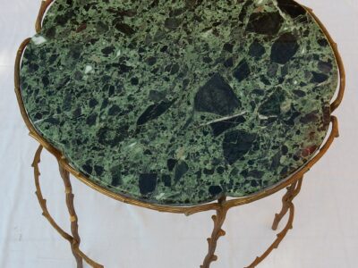 1950 'Living Room Table Gilt Bronze Decor Plant Style Maison Charles