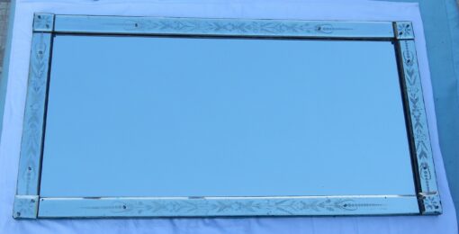 1950 'Venice mirror with Flowers 125  X 66 cm - Image 7