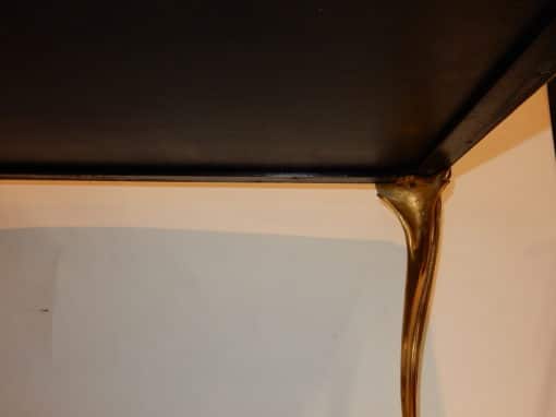 1940/50 Coffee Table Chinese Lacquer Tray Maison Baguès in Gilted Bronze Deco - Image 7