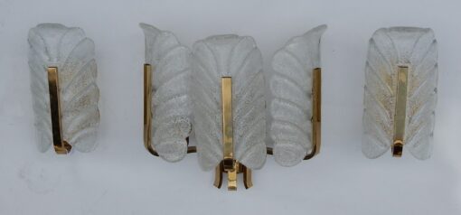 1970' Sconces Pair Crystal Mono By Carl Fagerlund - Image 2
