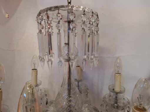1920/40' Bohemian Or Baccarat  Crystal Chandelier 6 Arms - Image 6