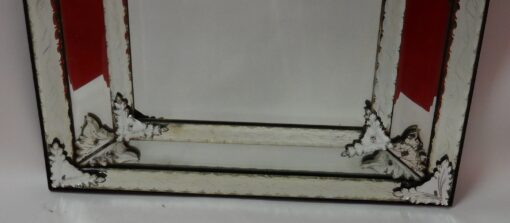 1850's Venetian Mirror In The Style Of LXIV With a Floral Decor 102 x 84 cm - Image 5