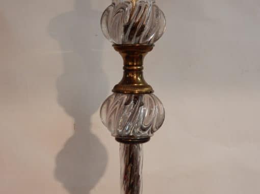1950/70 Lampadaire Cristal Et Laiton Saint Louis – Image 3