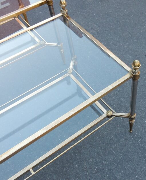 1950/70' Paire de Tables Basses Maison Jansen Vitrées 93 X 48 X H 49 cm – Image 5