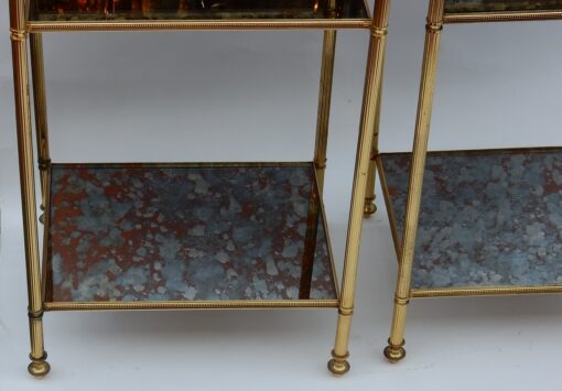 1950/70' Pair of Shelves has 3 Levels Maison Baguès With Olded Mirror (Hold) - Image 5