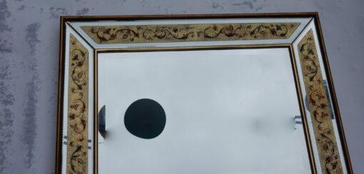 1970 'Mirror Decorations Fixed Under Glass 97 X 74 Cm - Image 4