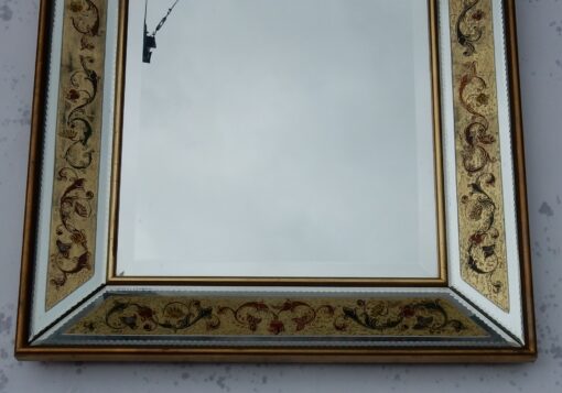 1970 'Mirror Decorations Fixed Under Glass 97 X 74 Cm - Image 7