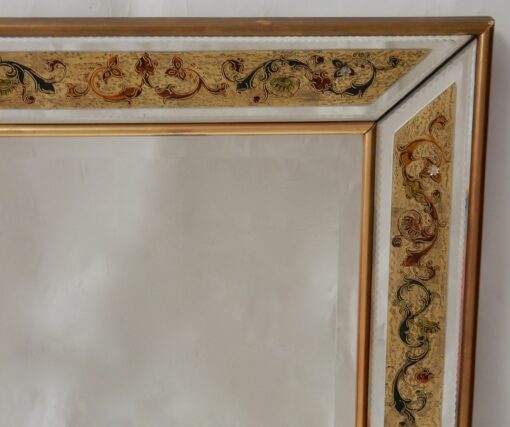 1970 'Mirror Decorations Fixed Under Glass 97 X 74 Cm - Image 12