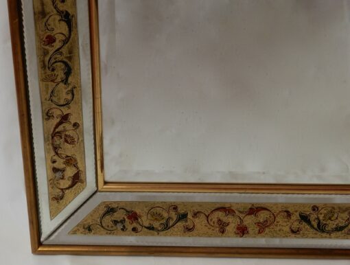 1970 'Mirror Decorations Fixed Under Glass 97 X 74 Cm - Image 14