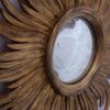 1950/70 ' Miroir Soleil Rayons Tournants Convexe, Bois Doré Diametre 58 Cm – Image 4