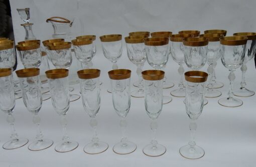 1950 'Crystal Service Of Moser 54 Pieces