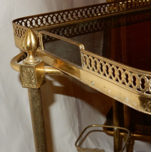 1970 ' Pair Of Rolling Bar in Bronze and Gold Brass Maison Bagués(HOLD) - Image 3