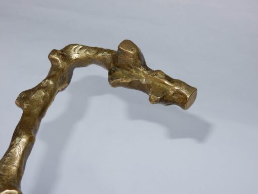 1970 'Coffee Table With Gilded Bronze Branches DLG Agostini Diameter 75 cm - Image 11