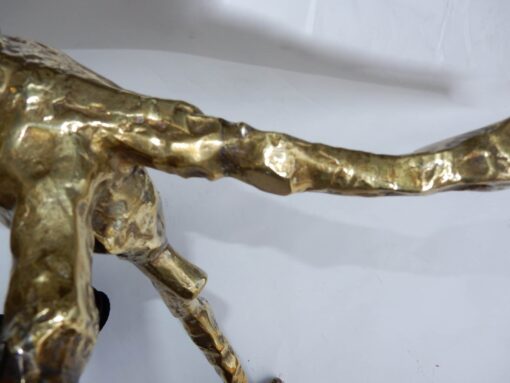 1970 'Coffee Table With Gilded Bronze Branches DLG Agostini Diameter 75 cm - Image 16