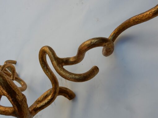 1970 'Wrought Iron Coffee Table With Interlacing in Taste of Agostini or Giacometti - Image 8