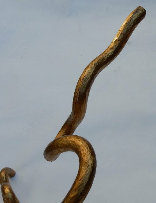 1970 'Wrought Iron Coffee Table With Interlacing in Taste of Agostini or Giacometti - Image 10