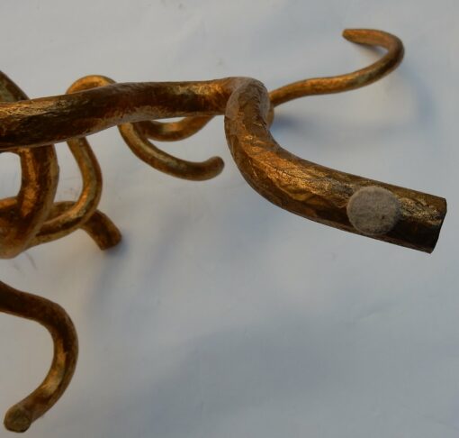 1970 'Wrought Iron Coffee Table With Interlacing in Taste of Agostini or Giacometti - Image 11