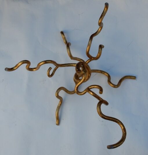 1970 'Wrought Iron Coffee Table With Interlacing in Taste of Agostini or Giacometti - Image 13
