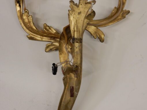 1970/80 Series Of 2 Pairs Of Sconces Dangling In Gilt Bronze Style LXV Signed Maison Baguès - Image 13
