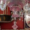 1950/70 Pair of Murano Chandeliers 5 Arms Natural Crystal and Pink Crystal - Image 19